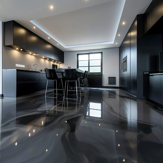 black granite